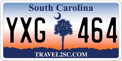 SC license plate YXG464