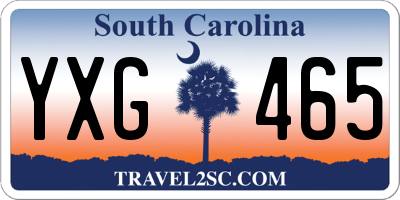 SC license plate YXG465