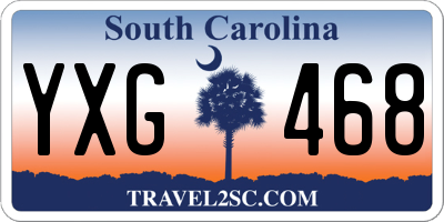 SC license plate YXG468