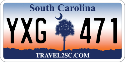SC license plate YXG471