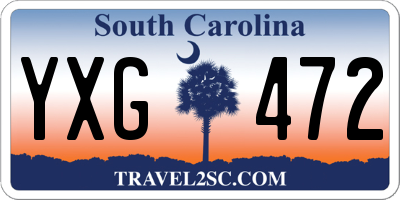 SC license plate YXG472