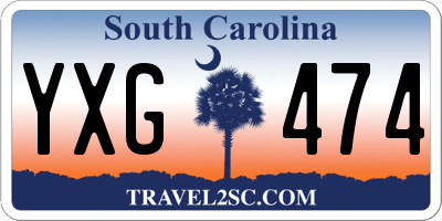 SC license plate YXG474