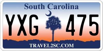 SC license plate YXG475