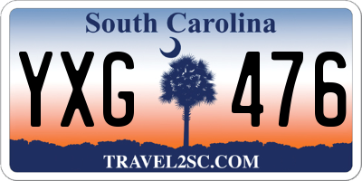 SC license plate YXG476