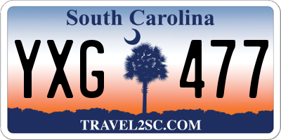 SC license plate YXG477