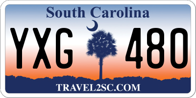 SC license plate YXG480