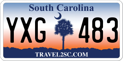 SC license plate YXG483