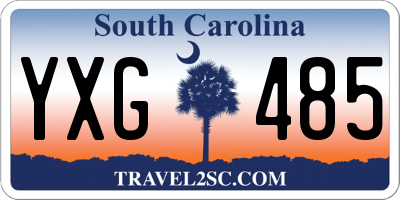 SC license plate YXG485