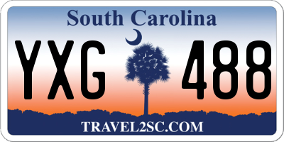 SC license plate YXG488