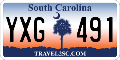SC license plate YXG491