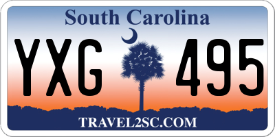 SC license plate YXG495
