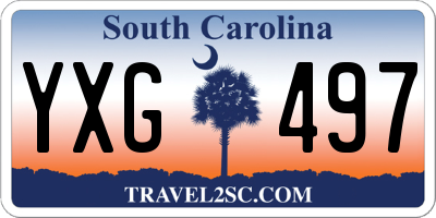 SC license plate YXG497