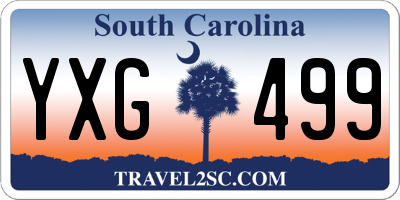 SC license plate YXG499