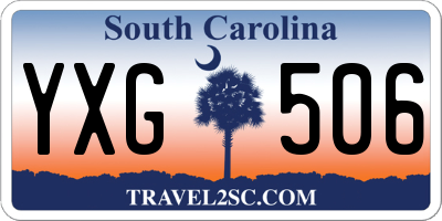 SC license plate YXG506