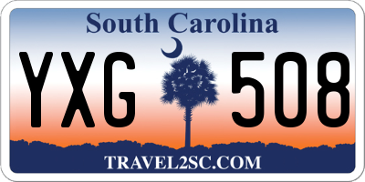 SC license plate YXG508