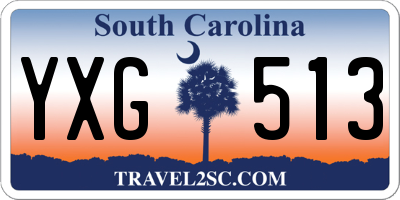 SC license plate YXG513