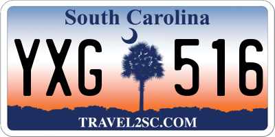 SC license plate YXG516