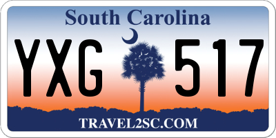 SC license plate YXG517