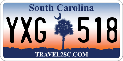 SC license plate YXG518