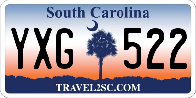 SC license plate YXG522