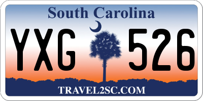 SC license plate YXG526