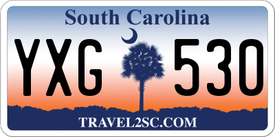 SC license plate YXG530
