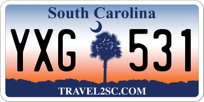 SC license plate YXG531