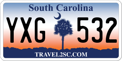 SC license plate YXG532