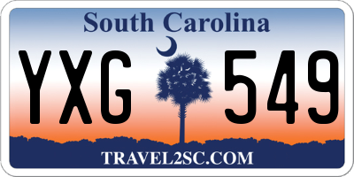 SC license plate YXG549