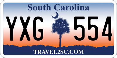 SC license plate YXG554