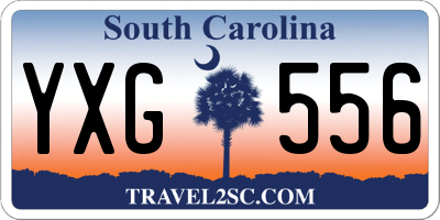 SC license plate YXG556