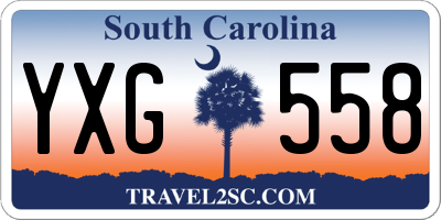 SC license plate YXG558