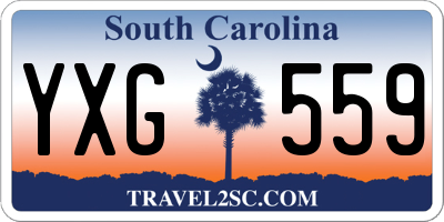 SC license plate YXG559