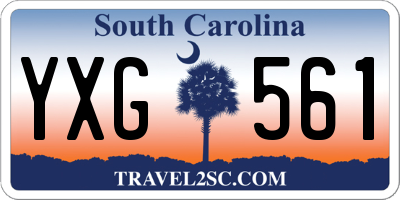SC license plate YXG561