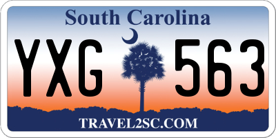 SC license plate YXG563