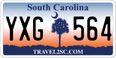 SC license plate YXG564