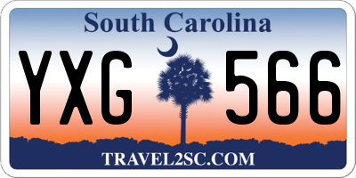 SC license plate YXG566