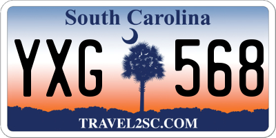 SC license plate YXG568