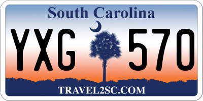SC license plate YXG570