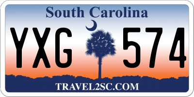 SC license plate YXG574