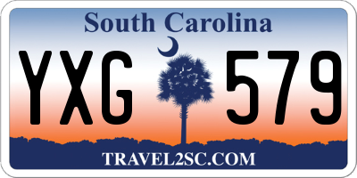 SC license plate YXG579