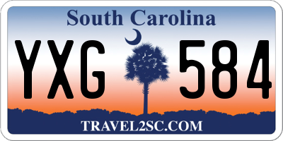 SC license plate YXG584