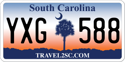 SC license plate YXG588