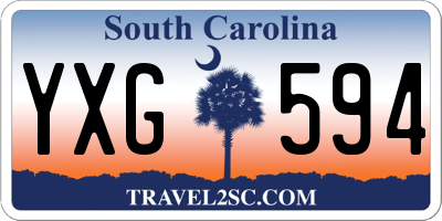 SC license plate YXG594