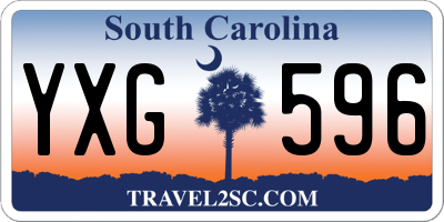 SC license plate YXG596