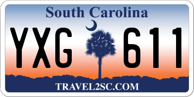 SC license plate YXG611