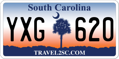 SC license plate YXG620