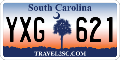 SC license plate YXG621