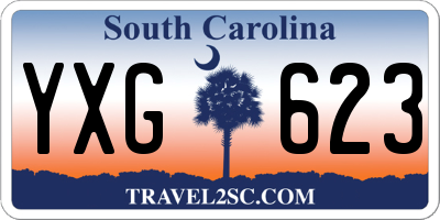 SC license plate YXG623
