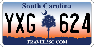SC license plate YXG624